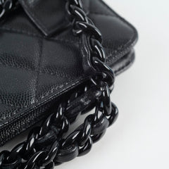 Chanel Coin Purse Caviar So Black Belt Bag
