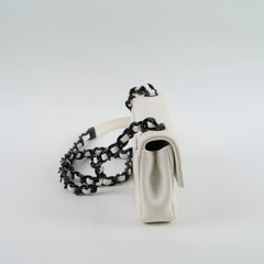 Chanel Seasonal Rectangular Mini Caviar White