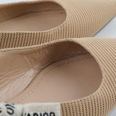 Dior J'Adior Beige Slingback Flats - Size 37