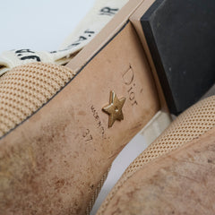 Dior J'Adior Beige Slingback Flats - Size 37
