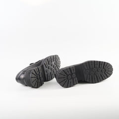 Chanel Platform Loafers Lambskin Black - Size 37C