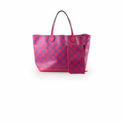 Gucci GG Supreme Pink Tote Bag