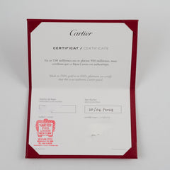 Cartier Teardrop Diamond Ring Pink Gold Size 52