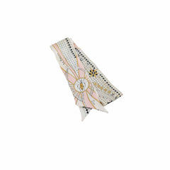 Dior Silk Mitzah Scarf Cream/ Pink