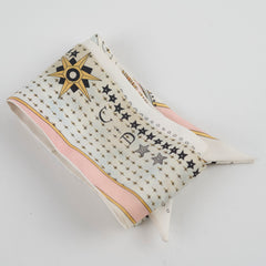 Dior Silk Mitzah Scarf Cream/ Pink