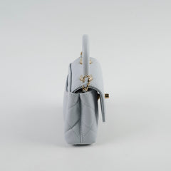 Chanel Coco Handle Nano Caviar Light Blue (Microchipped)