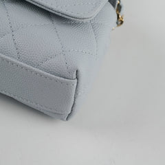 Chanel Coco Handle Nano Caviar Light Blue (Microchipped)
