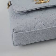 Chanel Coco Handle Nano Caviar Light Blue (Microchipped)