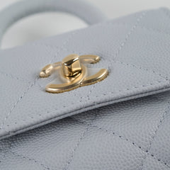 Chanel Coco Handle Nano Caviar Light Blue (Microchipped)