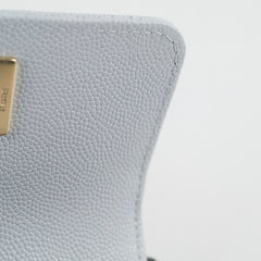 Chanel Coco Handle Nano Caviar Light Blue (Microchipped)