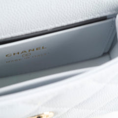 Chanel Coco Handle Nano Caviar Light Blue (Microchipped)