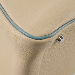 Hermes Lindy 30 Clemence PHW Parchemin/Ciel  M Square Stamp