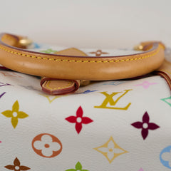 Louis Vuitton Priscilla Multicolor Bag White 2006