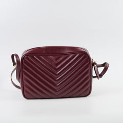 Saint Laurent Lou Camera Bag Burgundy