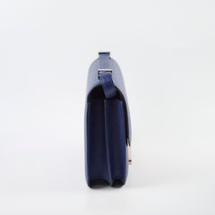 Hermes 24 Constance Epsom Blue Saphire X Stamp