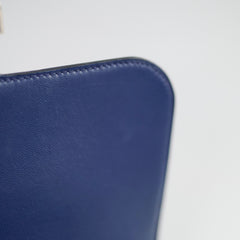 Hermes 24 Constance Epsom Blue Saphire X Stamp