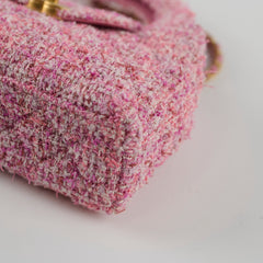 Chanel Kelly Small Pink Tweed (Microchipped)