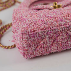 Chanel Kelly Small Pink Tweed (Microchipped)