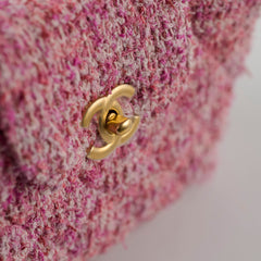Chanel Kelly Small Pink Tweed (Microchipped)