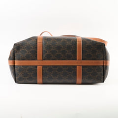 Celine Cabas Drawstring Tote Monogram Triomphe