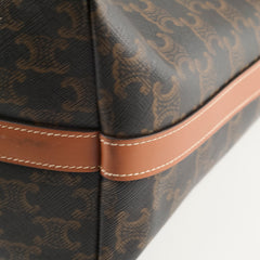 Celine Cabas Drawstring Tote Monogram Triomphe