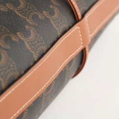 Celine Cabas Drawstring Tote Monogram Triomphe