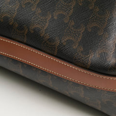 Celine Cabas Drawstring Tote Monogram Triomphe