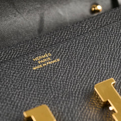 Hermes Constance to Go Noir Epsom GHW K Stamp