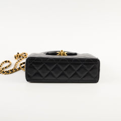 Chanel Kelly 23K Small Black Microchipped