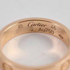 Cartier Love Ring Pink Gold Size 46