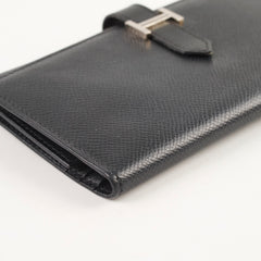 Hermes Bearn Wallet Black - Square K Stamp