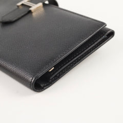 Hermes Bearn Wallet Black - Square K Stamp