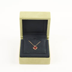 Van Cleef & Arpels Sweet Alhambra Carnelian Necklace