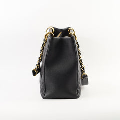 Chanel Caviar Grand Shopping Tote GST Black Series 19