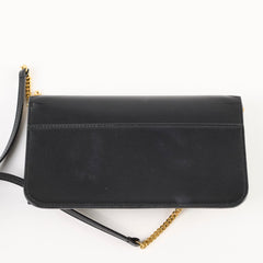 Saint Laurent Leather Phone Holder with Chain