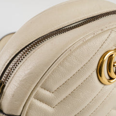 Gucci Ophidia Round Crossbody White Ivory