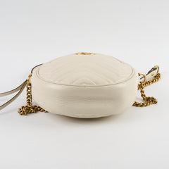 Gucci Ophidia Round Crossbody White Ivory