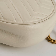 Gucci Ophidia Round Crossbody White Ivory