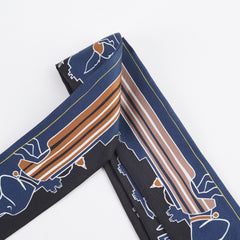Hermes Les Chiens Parisiens Twilly Navy