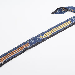 Hermes Les Chiens Parisiens Twilly Navy