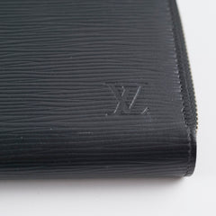 Louis Vuitton Epi Zip Wallet Black