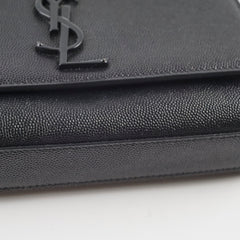 Saint Laurent Kate Small Black with Matte Black Hardwares