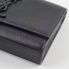 Saint Laurent Kate Small Black with Matte Black Hardwares