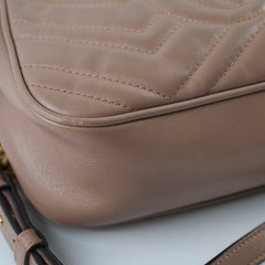 Gucci Small Marmont Camera Crossbody Bag Dusty Pink
