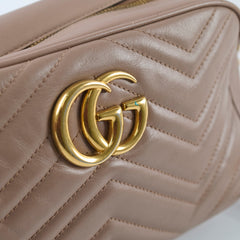 Gucci Small Marmont Camera Crossbody Bag Dusty Pink