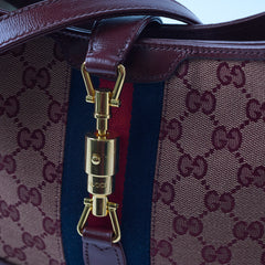 Gucci Jackie 1961 Medium GG Canvas Red