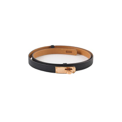 Hermes Kelly 18 Belt Epsom Black - W Stamp