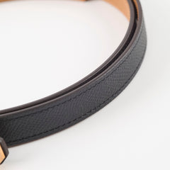Hermes Kelly 18 Belt Epsom Black - W Stamp