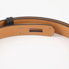 Hermes Kelly 18 Belt Epsom Black - W Stamp