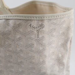 Goyard St Louis Tote PM White
